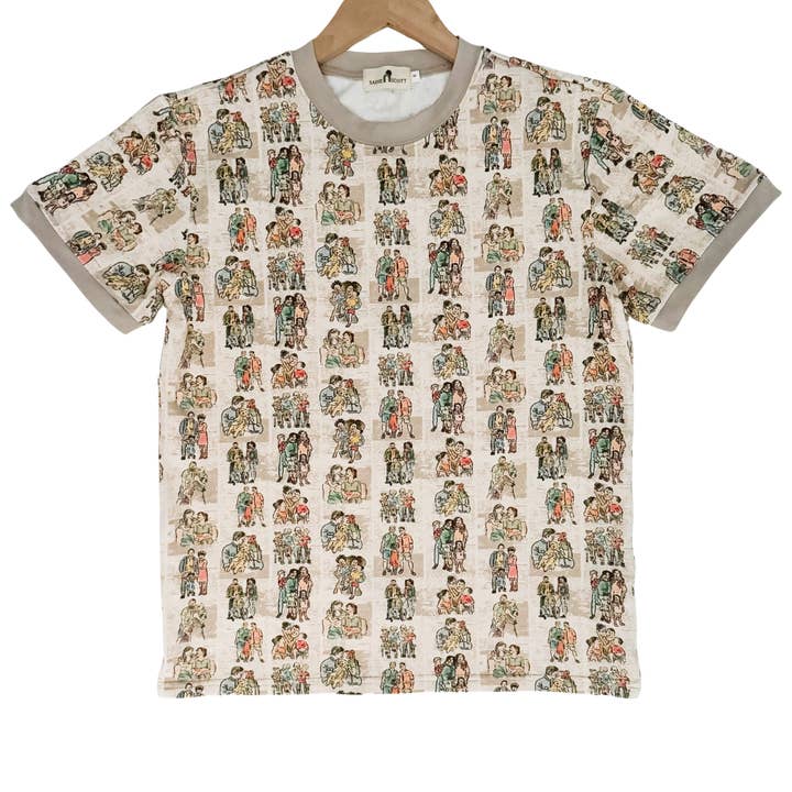 Camiseta unisex para adulto | Love Makes a Family | Algodón para venta al por mayor de Sadie Scott