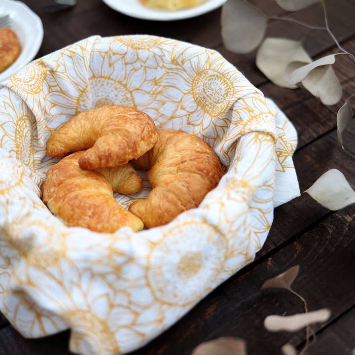 Highland Ridge | Handmade Home Decor - Wholesale Tea Towel - Sunflower Garden Tea Towel2