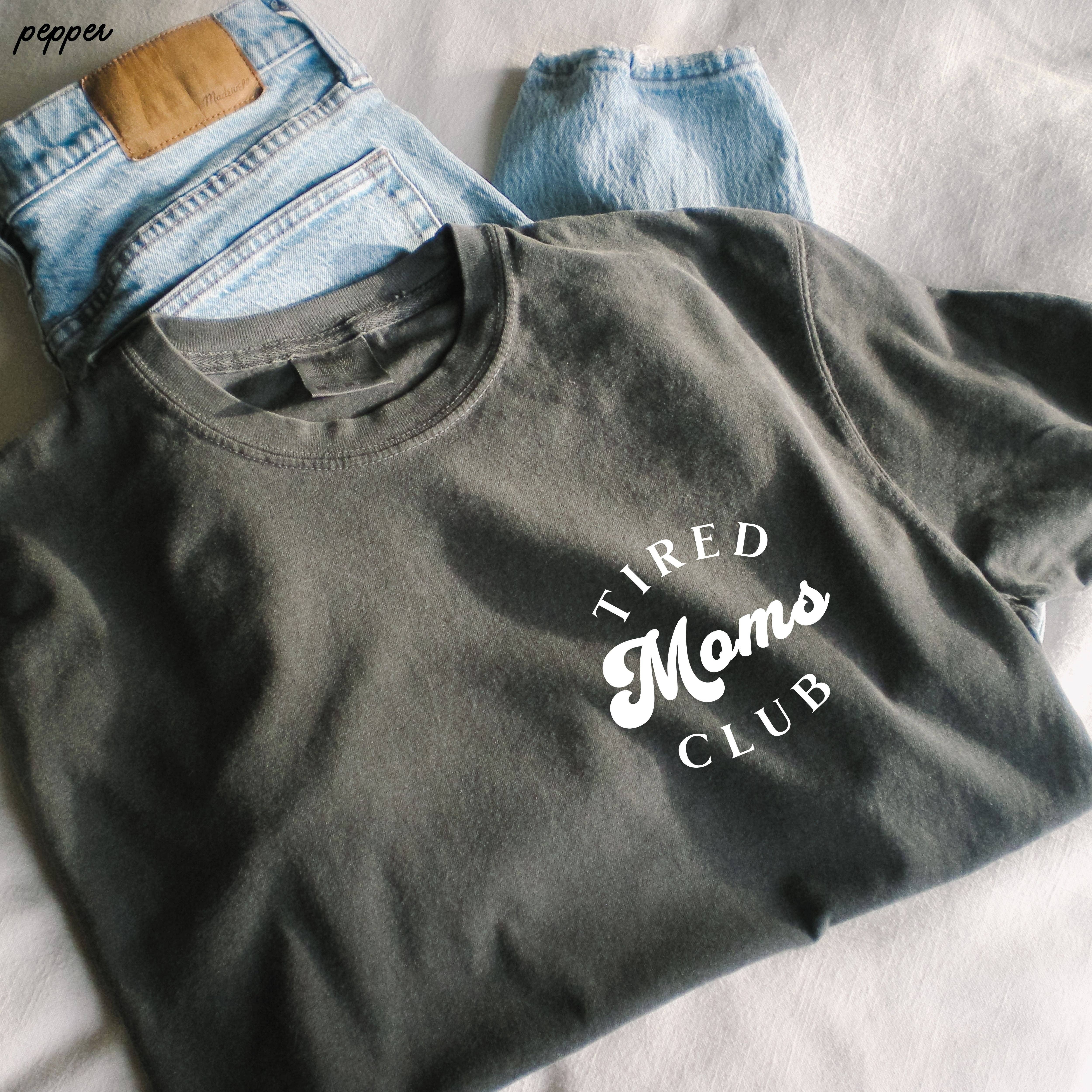 Chloe Vs Tank - Wholesale Screen Printed T-Shirt - Unisex - Pocket Tired Moms Club Tee *12 Colors (S-3X)1