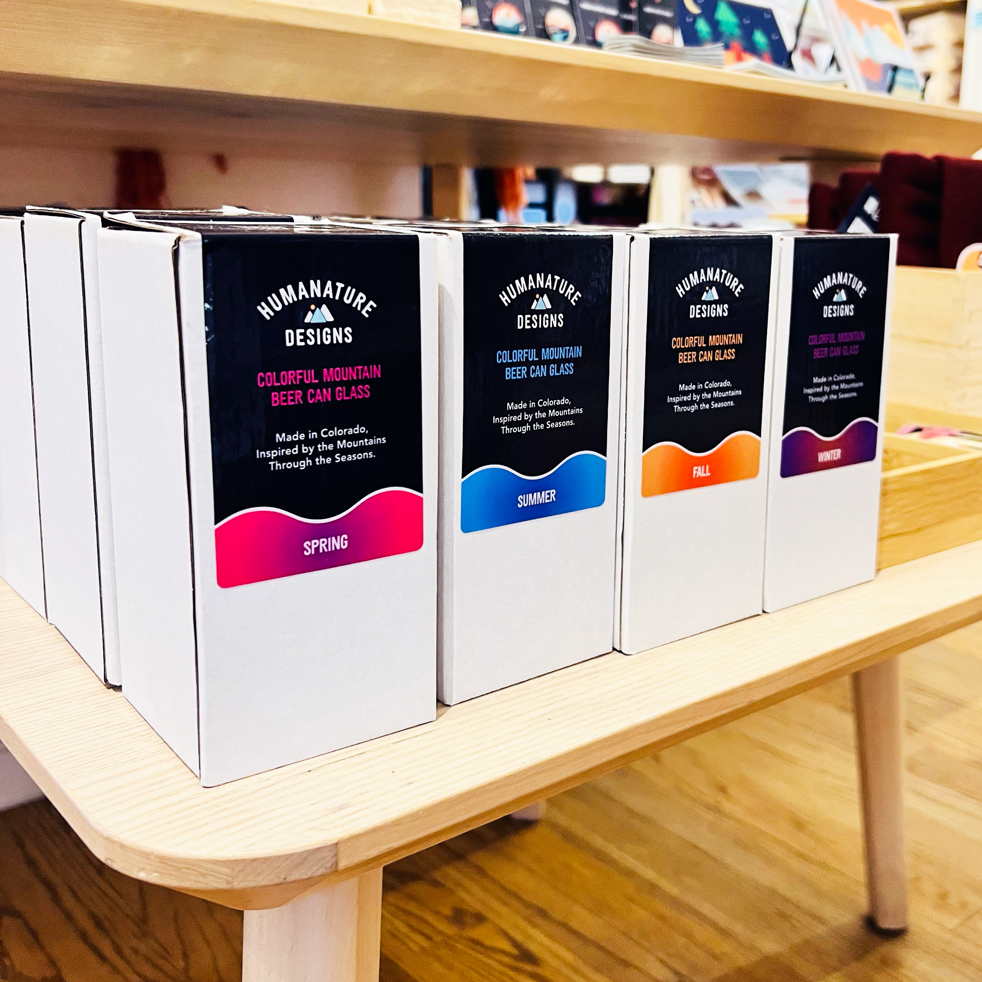 Human Nature Designs - Wholesale Beer Glass/Mug - Colorful Mountain Beer Glass - Colorful Glassware6