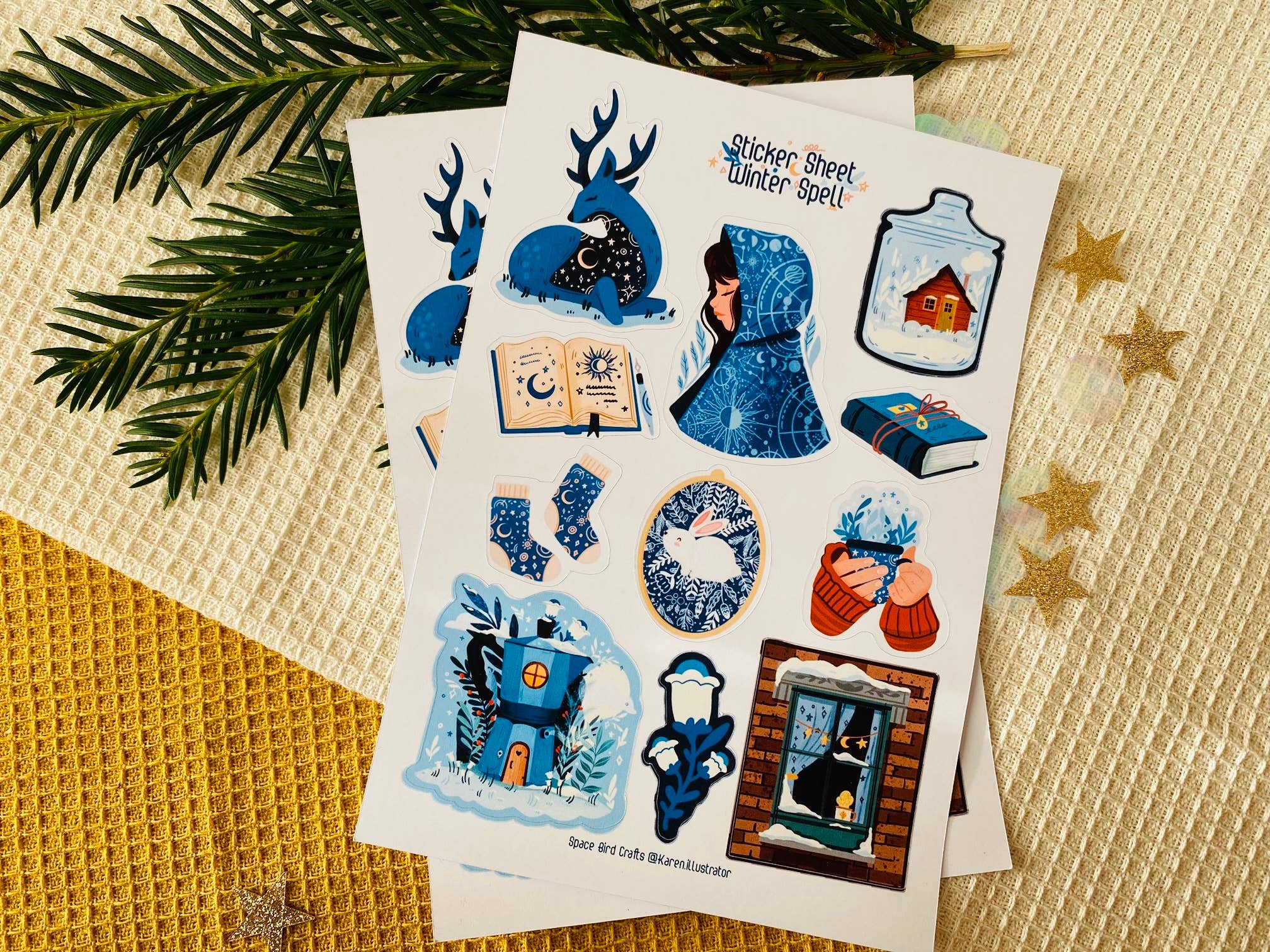 Split Moon Studios - Wholesale Sticker - Wintel Spell Sticker Sheet Decorative Sticker4