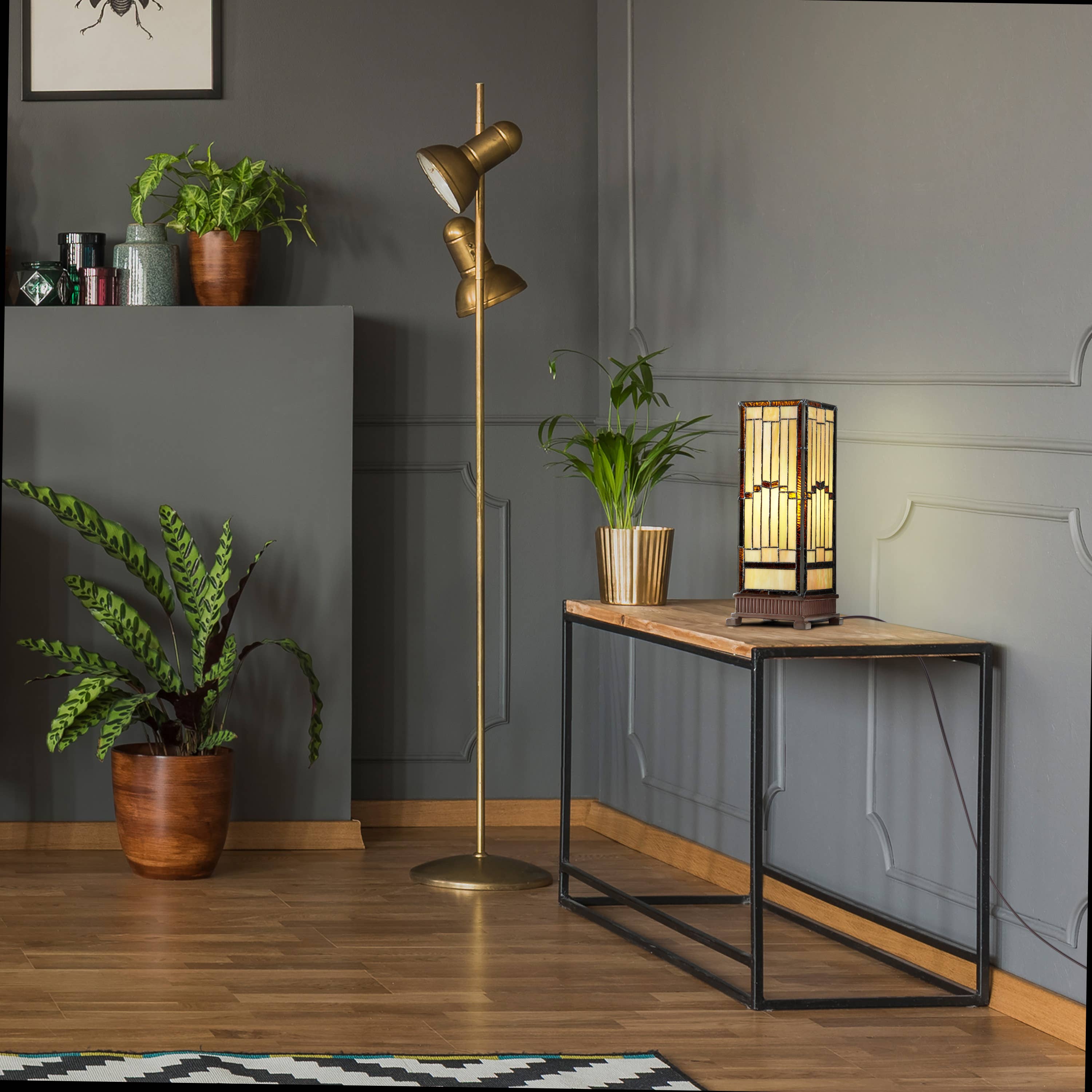 River of Goods - Wholesale Accent/Desk Lamp - 17"H Lilith Amber Hurricane Accent Lamp7