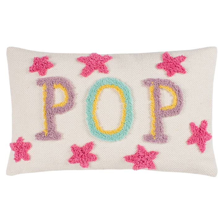 Pop Cotton Tufted Cushion Fuchsia for wholesale on Faire1