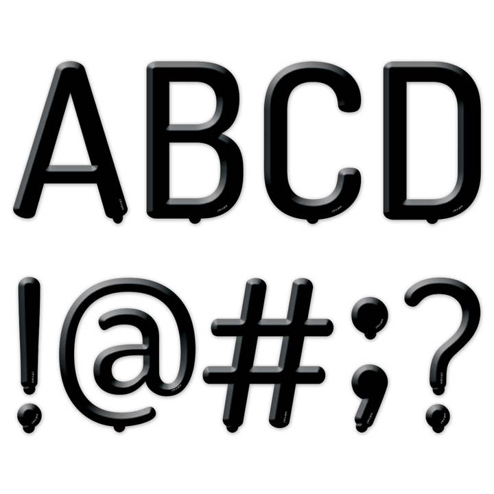 Lettres majuscules de designer pour tableau noir 5" pour la vente par Creative Teaching Press