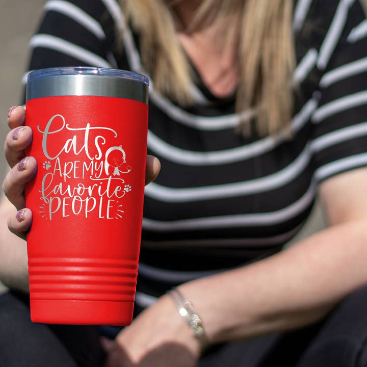 Gobelet pour chat - Gobelet amoureux des chats - Dicton drôle de chat pour la vente par Northern Country Girl Designs, LLC