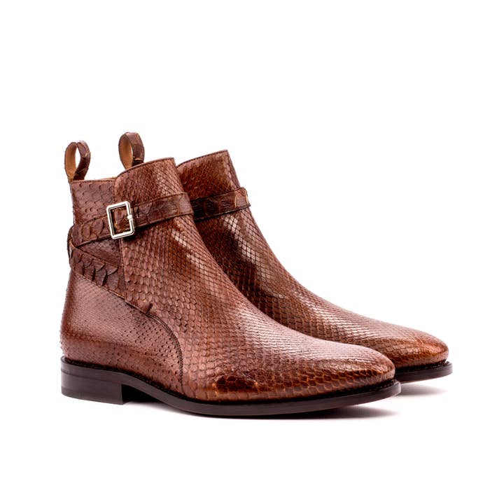 Rohan Men's Exotic Python Jodhpur Boot in Med Brown for wholesale on Faire