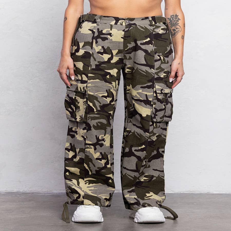 Trending Wholesale camouflage cargo pants women At Affordable