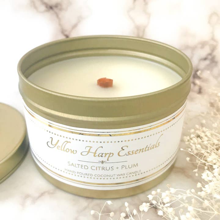 Citrus salados en estaño dorado+ para venta al por mayor de Yellow Harp Essentials