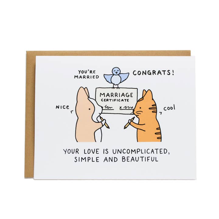 Marriage Certificate Wedding Card for wholesale by Tiffbits