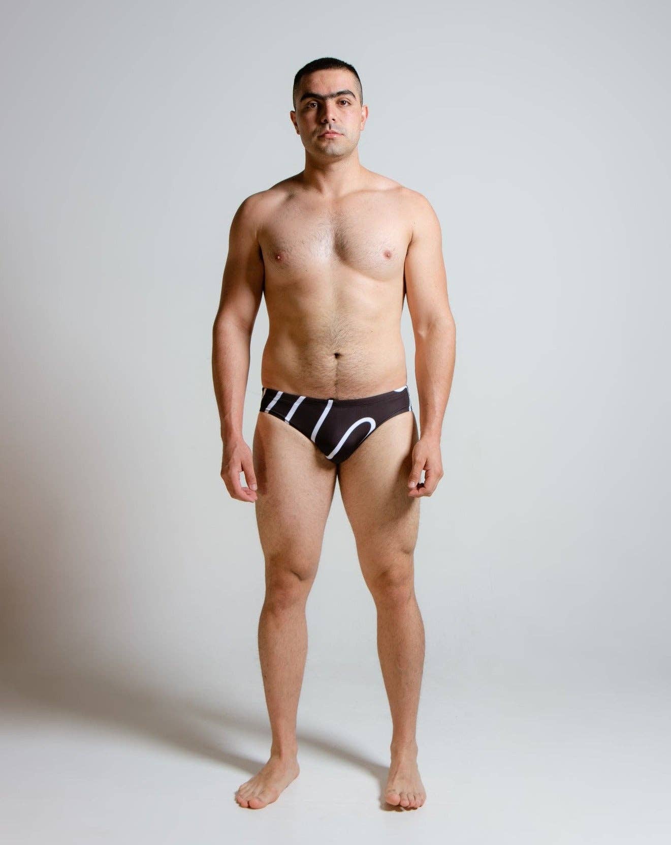 THE BITTEN ELEPHANT - Vente Bas de maillot de bain – homme - Slip de bain Black' Drip2