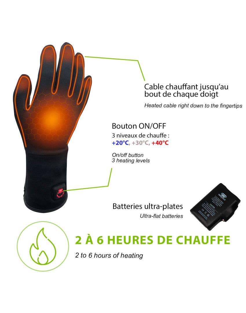 Wantalis Sport - Wholesale Gloves - Unisex - Sancy - Heated Touchscreen Under-Gloves #13