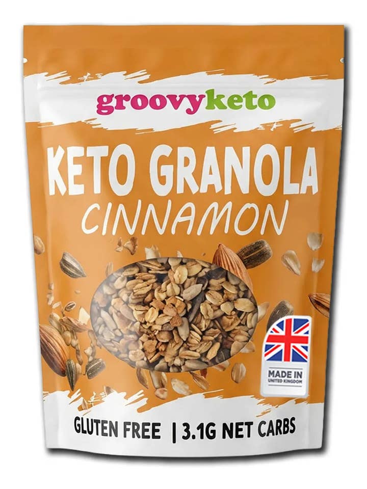 Keto Granola Cinnamon - Low Carb Granola | 3.1g Net Carbs | 360g for wholesale by Groovy Keto
