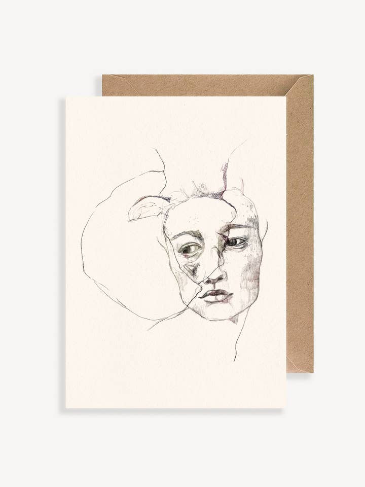 Illustreret postkort - med kuvert - Dorian for engroshandel hos Septembre Papeterie