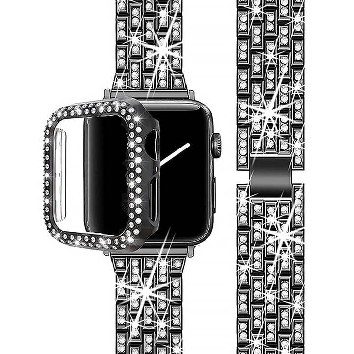 Rhinestone Belt Store - Wholesale Watch Band/Strap - Women's - Metal Rhinestone Apple Watch Band