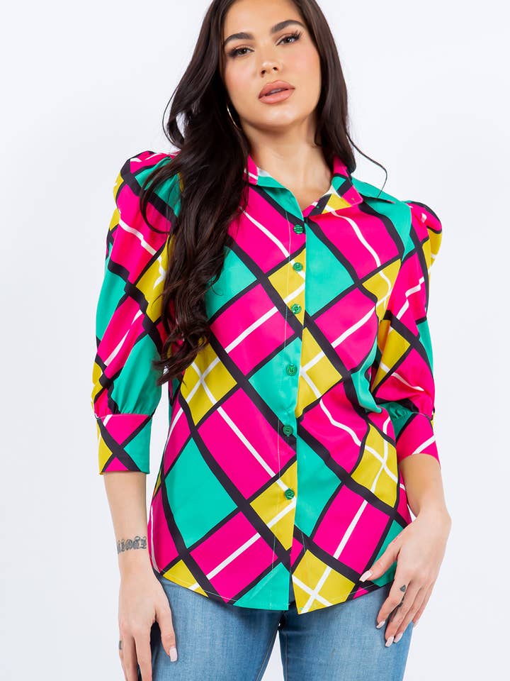 Damtröja med grafiskt tryck för wholesale av Fashion Space