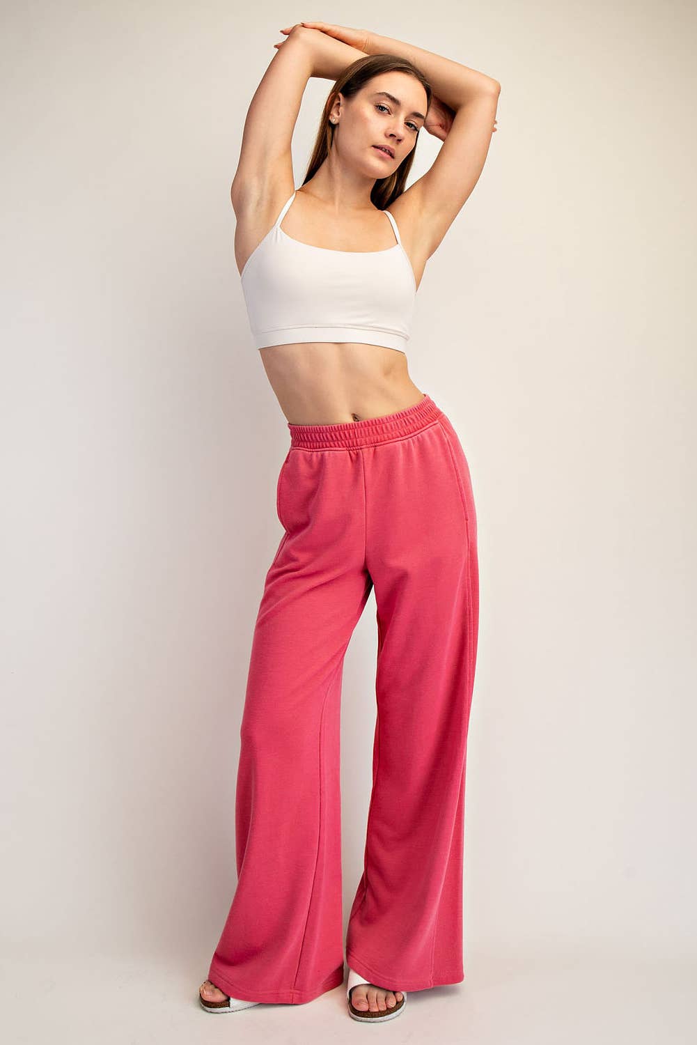 Rae Mode - Vente Pantalon – femme - PANTALON LARGE CÔTÉ CÔTELÉ LAVÉ MINÉRAL31