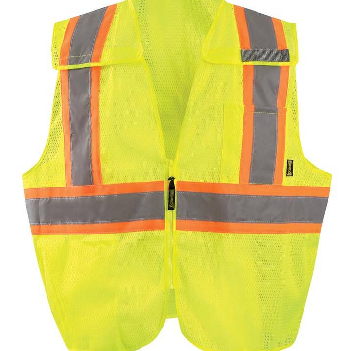 5 Pt. Gilet in rete a «X» bicolore Break-Away, classe 2 per la vendita all'ingrosso da parte di Hyperkewl / Miracool Occunomix