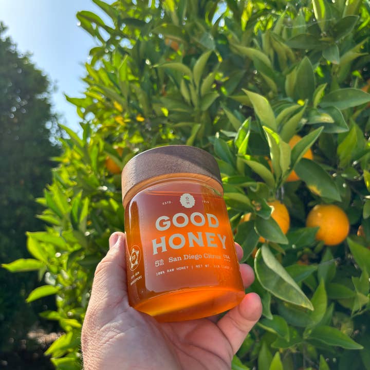 Good Honey - Wholesale Honey - 16oz San Diego Citrus Retail Jars - Case of 121
