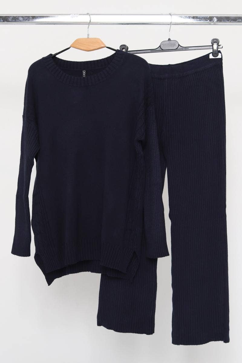 DIX-ONZE - Wholesale Lounge Set - Women's - Ribbed Premium Knit Homewear/Casual Set6