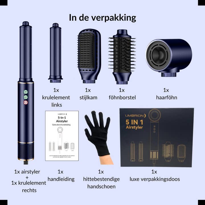 a sunny day - Wholesale Hair Dryer - UMBRION Airstyler - 5-in-112