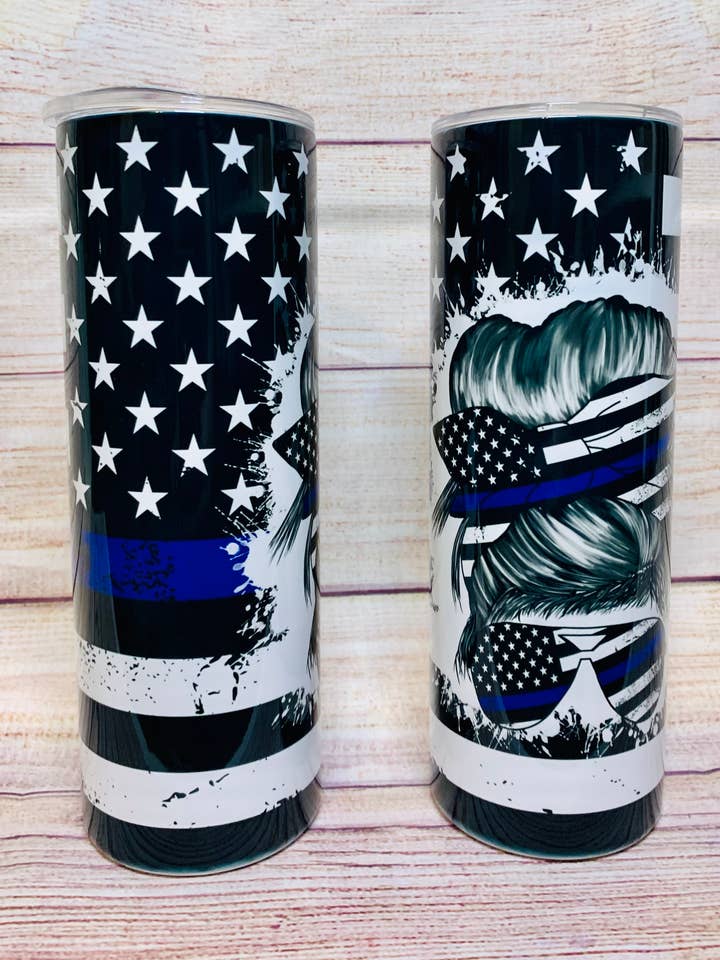 Politie vrouw Tumbler voor wholesale door Tiffany’s Grace Boutique