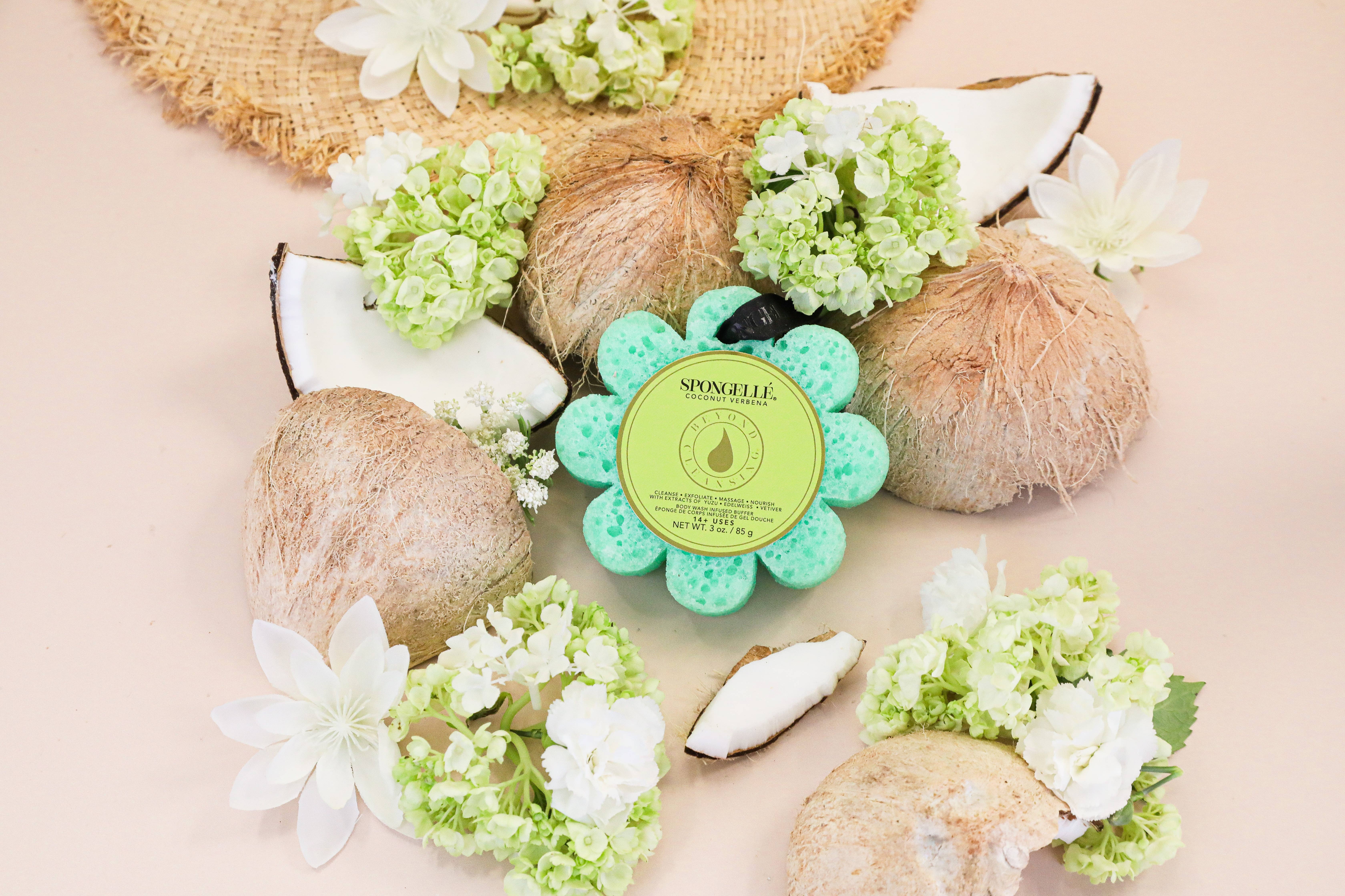 Spongellé | Valentines Day Gifts | Easter Gifts – wholesale Badsvamp – Kokosverbena Wild Flower | Tvålsvamp | Tvålpolerare2