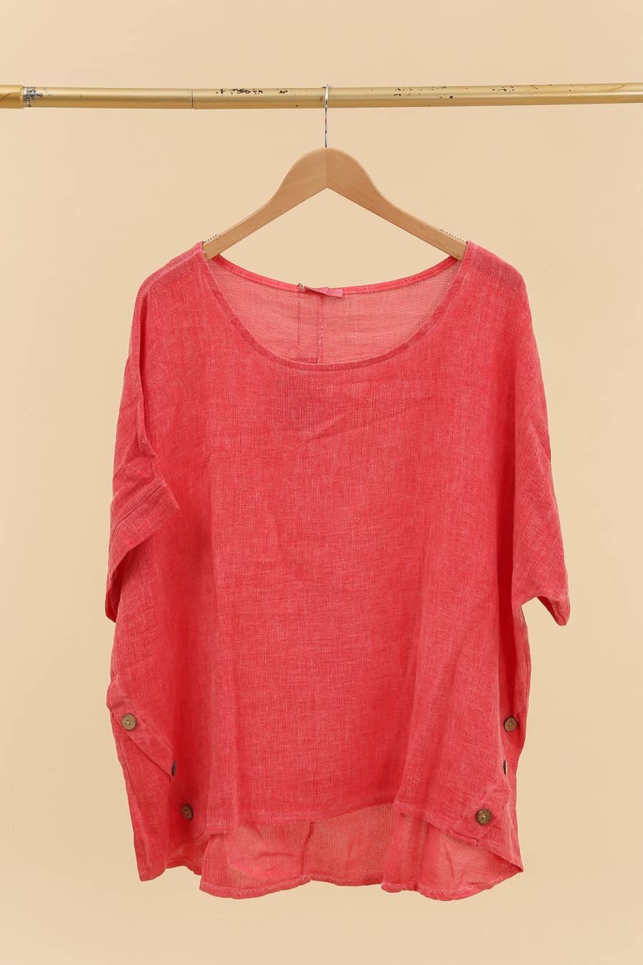 LÉA & LUC - Wholesale Tunic - Women's - Blouse in 50% linen and 50% cotton REF. 464917