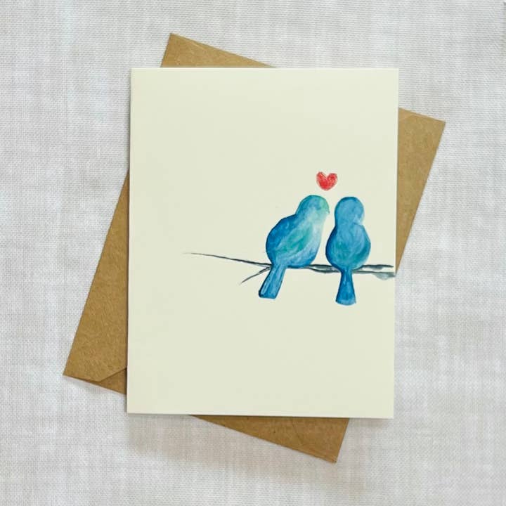 The blue birds, bird love for wholesale by LittleThaoStudio