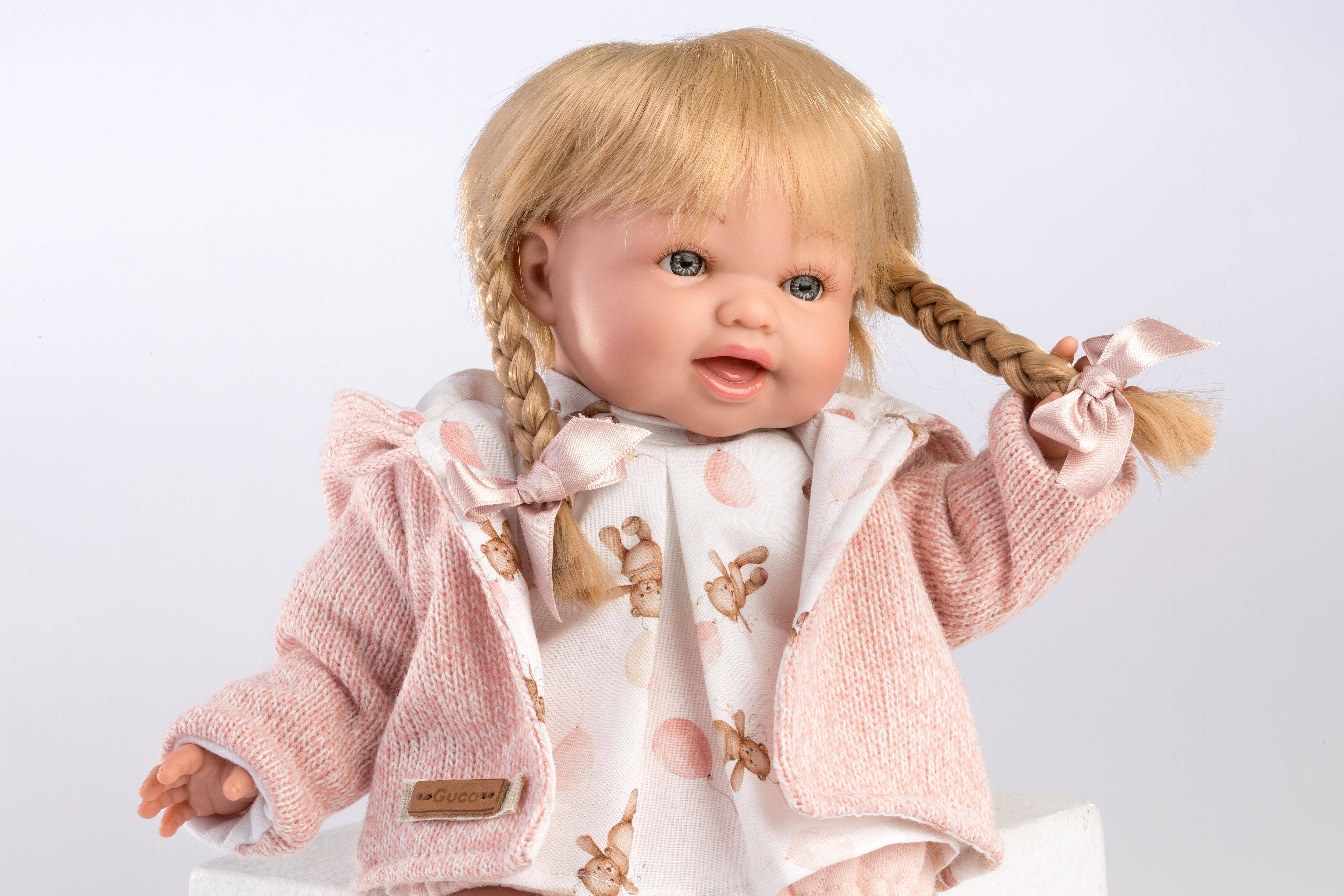 Muñecas GUCA – Großhandel Puppe – Kinder – Noa Puppe 36 cm (mit Batterien)0