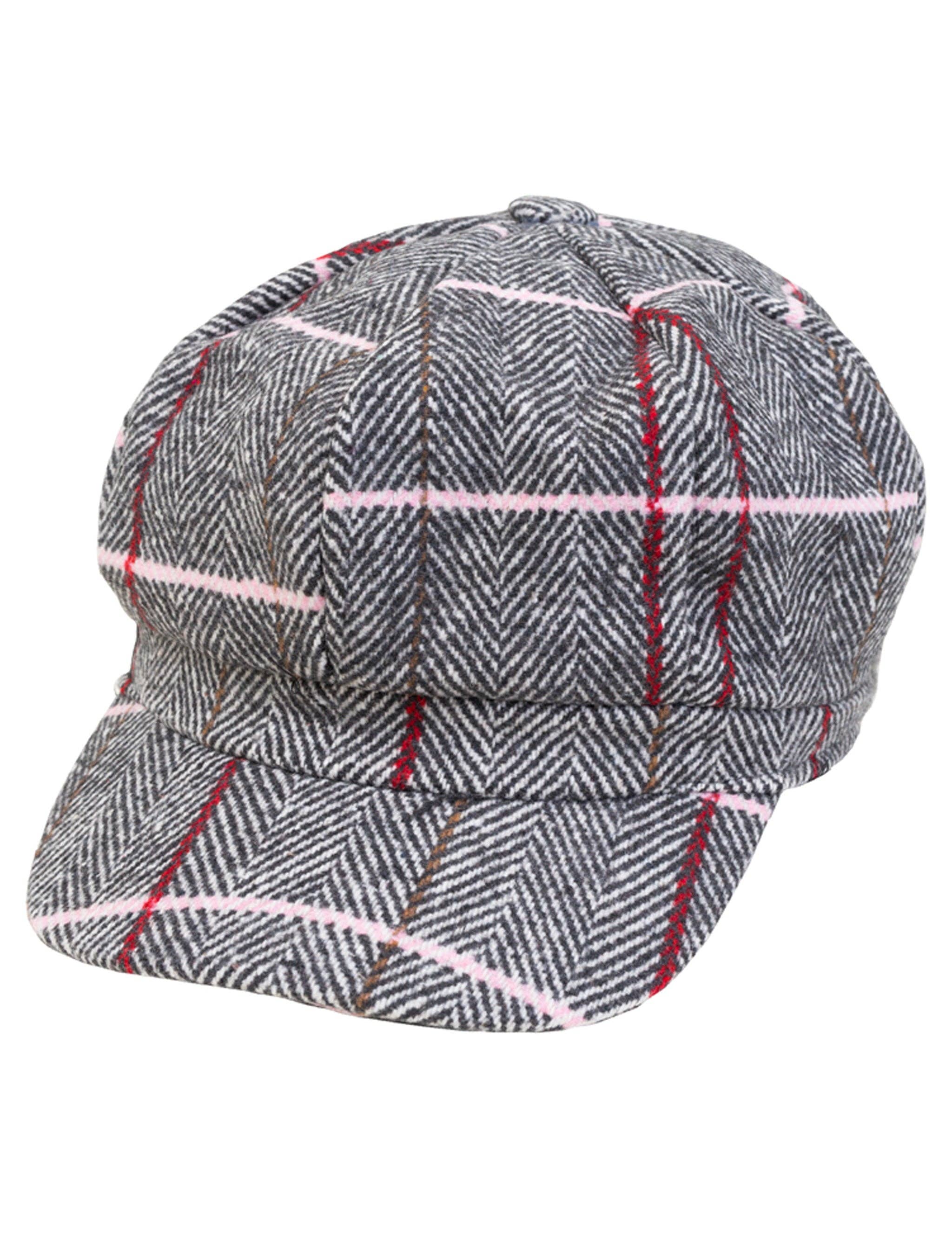 MARRON Casquette Gavroche à Motif Ligne Magid en vente sur Faire4