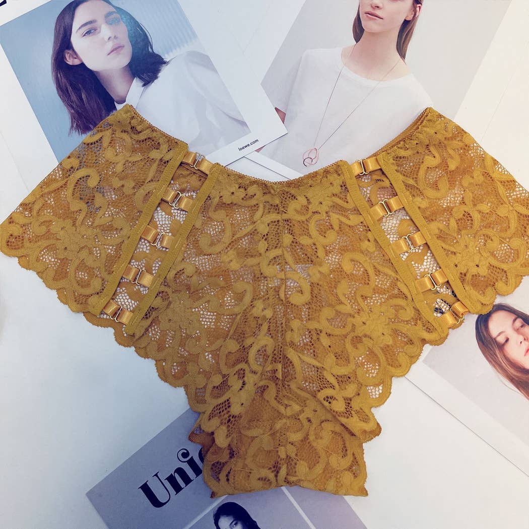 Curvy Fix - Wholesale Shapewear - Women's - Lace Plus Size Smooth Shaping Brief Panty for 120-240 lbs5