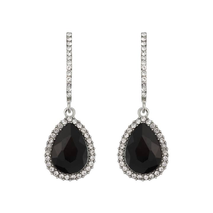 SP Sophia Collection - Wholesale Dangle Earrings - Rhinestone Teardrop Crystal Drop Dangle Earrings