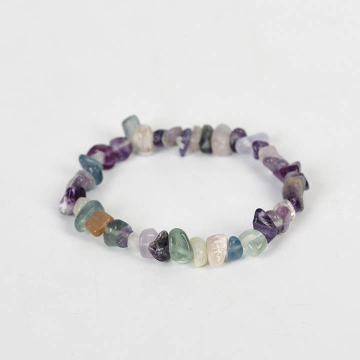 Mio Queena - Wholesale Beaded bracelet - Women Natural Crystal Irregular Stone Bracelet - CS12