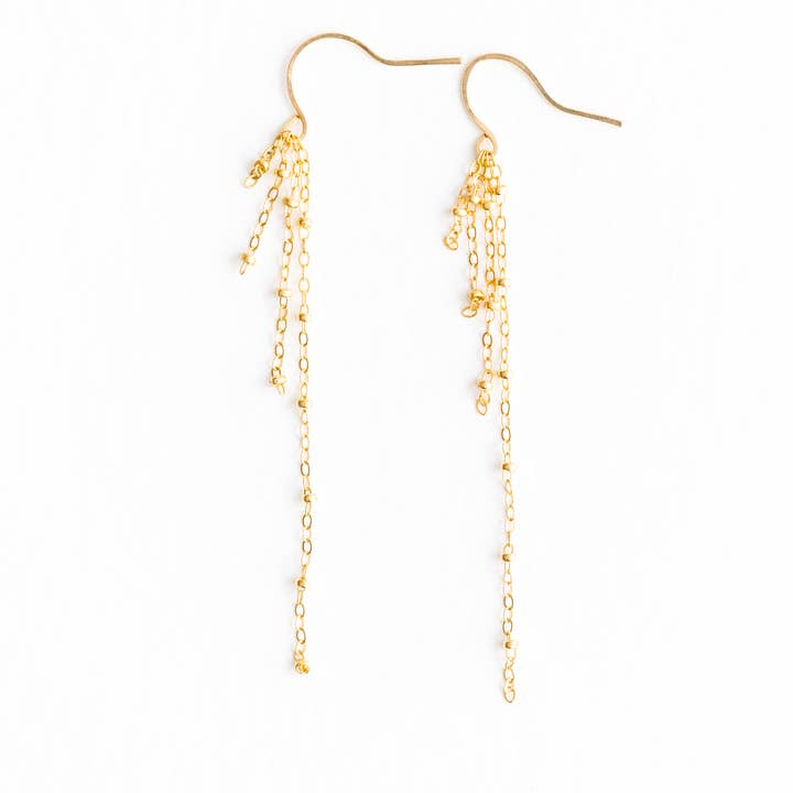 Chain Drop Earrings customizable for wholesale by Seaflowerjewelry