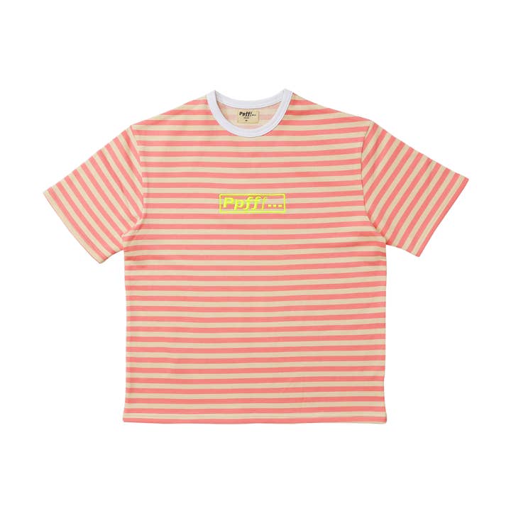 Margot Stripe Tee - Pink/Cream for wholesale by Ppfff. . .