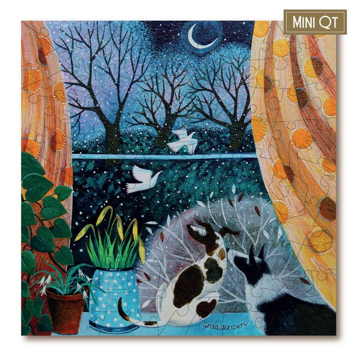 Watching Snowfall MINI QT for wholesale by Victory Wooden Puzzles