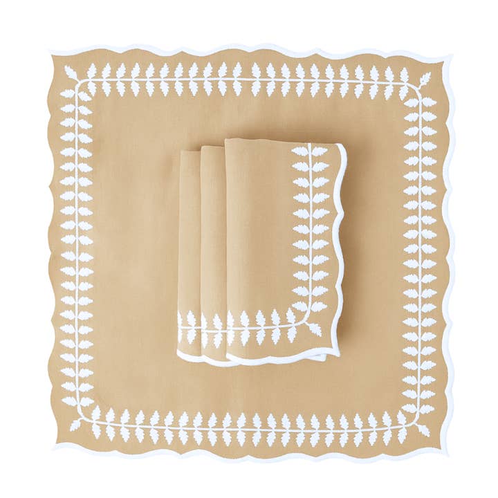 SERVIETTES EN LIN, NATUREL (ENSEMBLE DE 4) pour la vente par Mason Maison