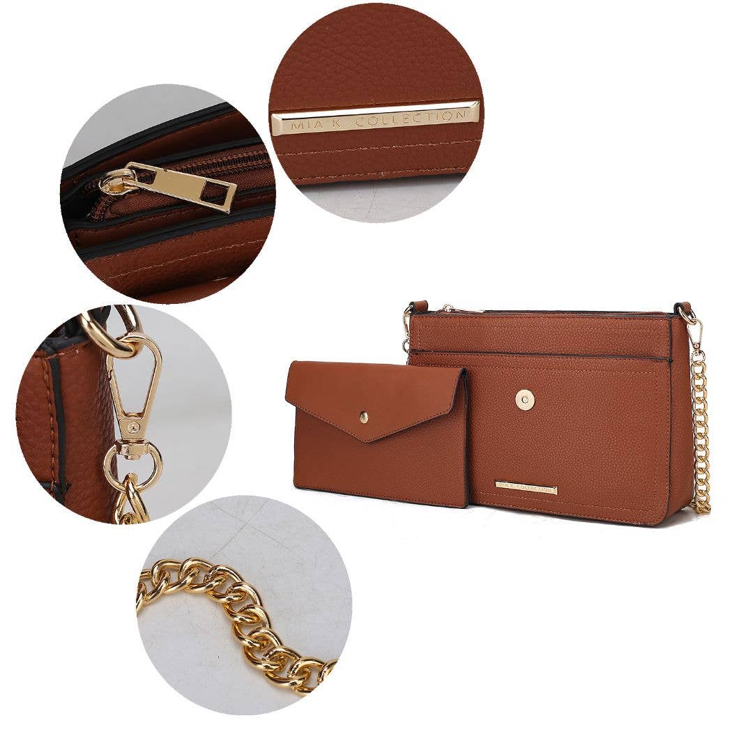 MKF Collection - Vente Sac à bandoulière – femme - Maribel Sac à main et portefeuille en cuir végétalien Femmes13