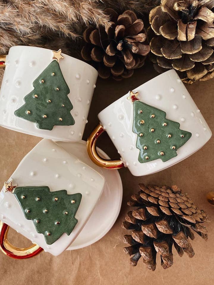 Caneca de árvore de Natal por atacado de Luuma Home