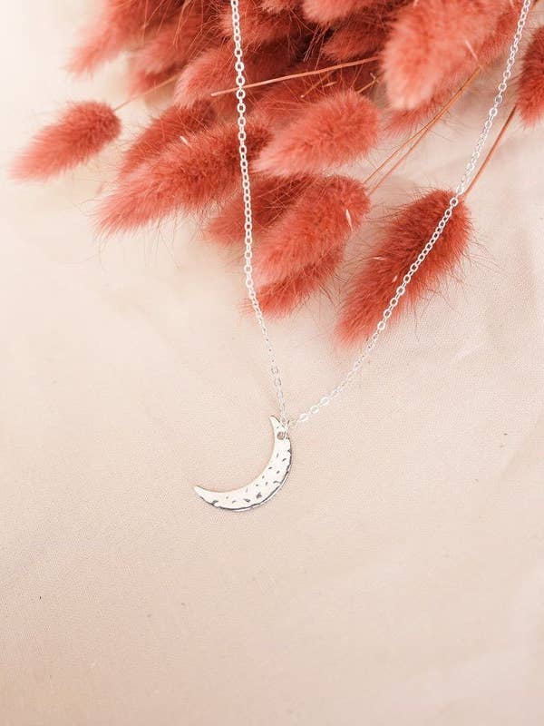 Grande collana a forma di luna in argento per la vendita all'ingrosso da parte di Asher Grey