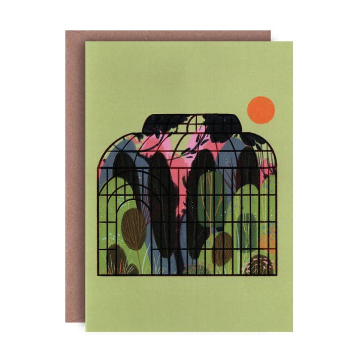 Greenhouse Greeting Card for wholesale by Lione & Sheikh