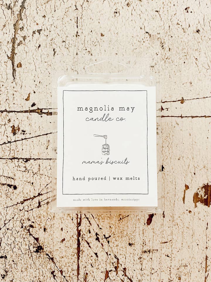Cire fondante Mama's Biscuits pour la vente par Magnolia May Candle Co