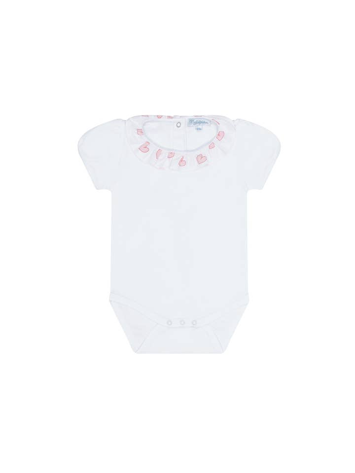 Pink Heart Print Onesie Set for wholesale on Faire1