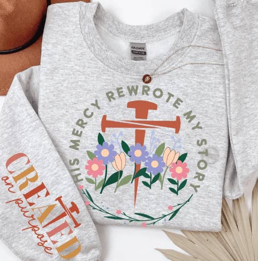 Kindred Flame Outfitters - Wholesale Screen Printed T-Shirt - Women's - His Mercy Graphic Apparel