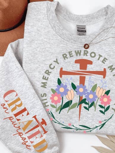 Kindred Flame Outfitters - Wholesale Screen Printed T-Shirt - Women's - His Mercy Graphic Apparel0