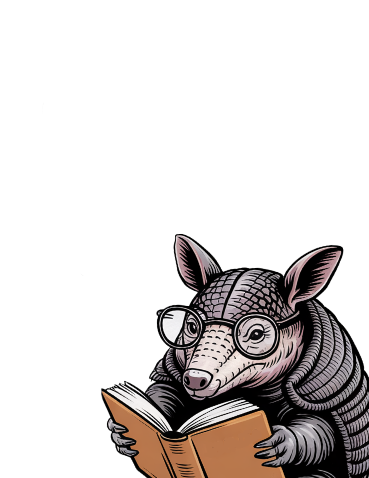The Librarian’s Candle Co - Wholesale Everyday Greeting Card - Armadillo Greeting Card0