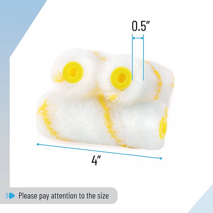Bates Choice - Wholesale Paint/Wax Brush - Bates- Paint Roller Covers, 4" Roller Covers, Pack of 242