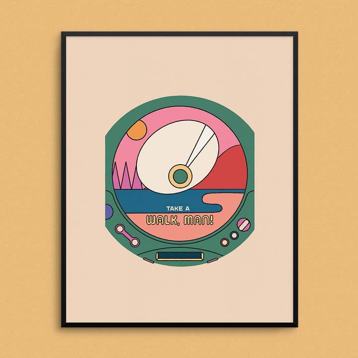 Walk, Man! Art Print for wholesale by Mad Love Creative Co.