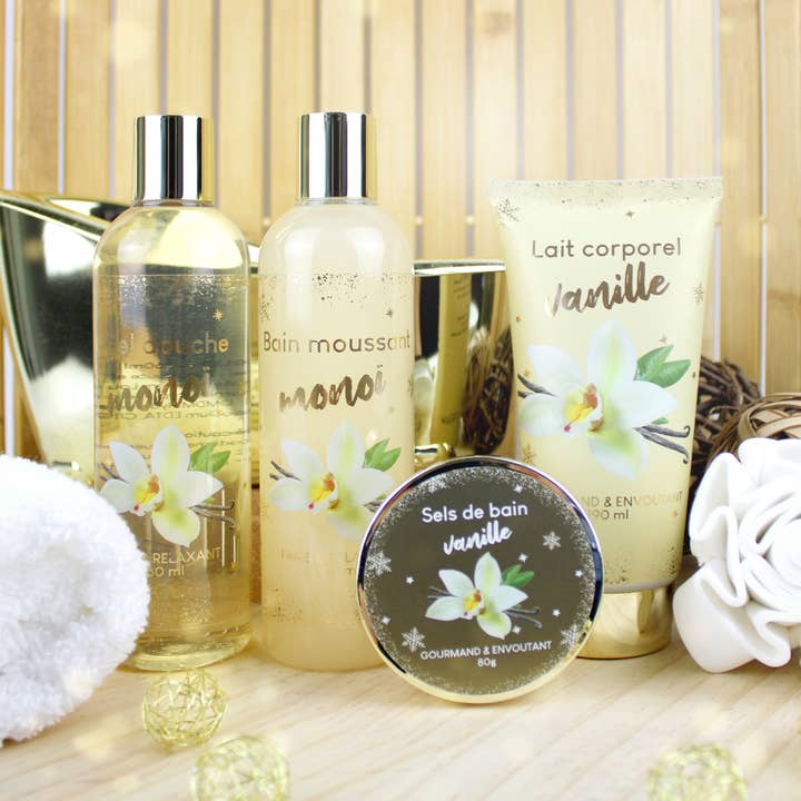 FRENCH TENDANCE - Wholesale Bath & Body Set - Gift Set - Gold Bath - Spicy Vanilla - FRENCH TENDANCE1