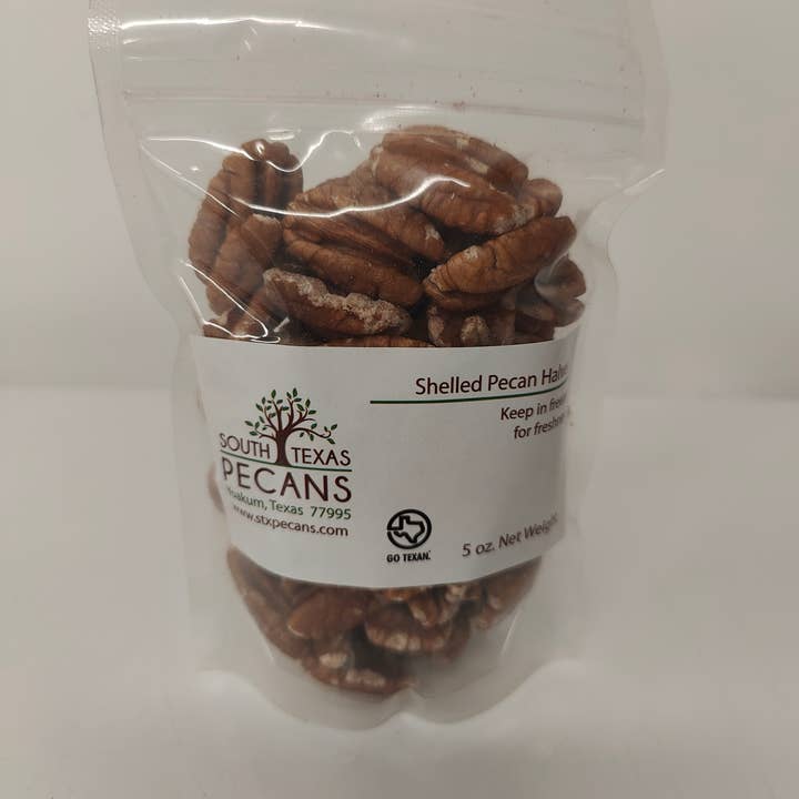 South Texas Pecans - Wholesale Nuts - Shelled Pecan Halves - 5oz1